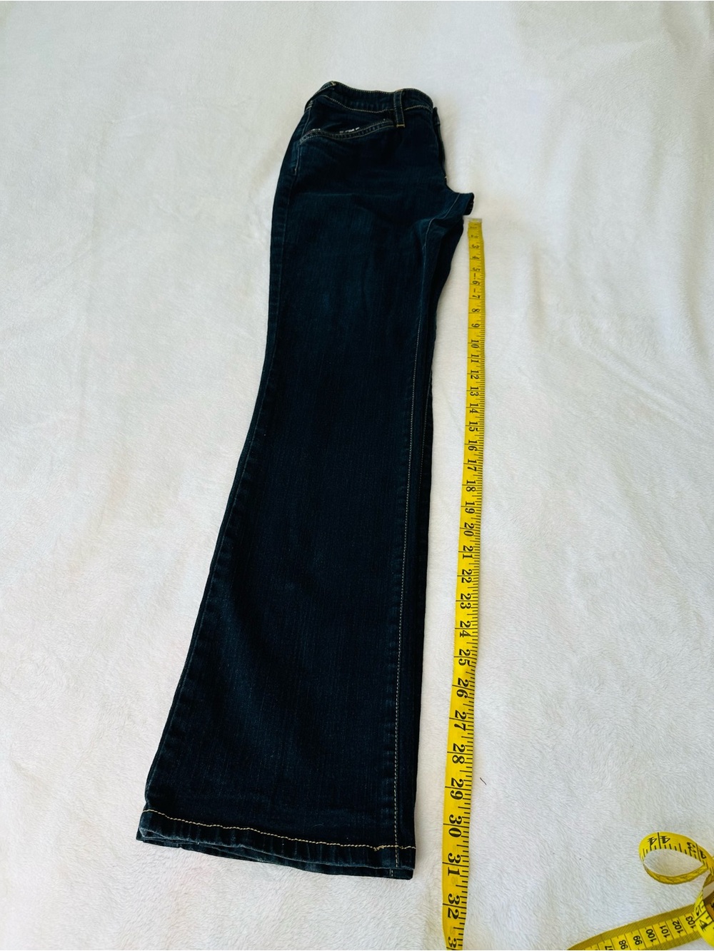 Vintage Y2K Baby Phat Low Rise Jeans in Dark Wash Denim Size 9 - Picture 7 of 11